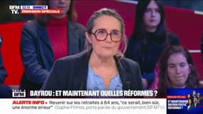 Retraites: revenir sur les 64 ans serait "une erreur" pour Sophie Primas, porte-parole du gouvernement