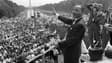 Martin Luther King le 28 août 1963 au Mall de Washington.