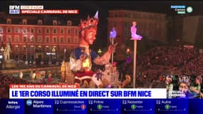 Carnaval de Nice: les premières images du corso illuminé