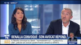 Coffre manquant de Benalla: "Je comprends qu'il ne l'apporte pas spontanément (...) c'est conserver un tout petit peu de dignité humaine", affirme son avocat