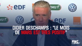  Equipe de France / Didier Deschamps : "Le mois de mars est très positif"