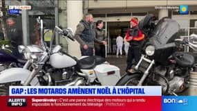 Gap: les motards offrent des cadeaux de Noël à l'hôpital