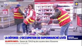 La Défense: l'occupation du supermarché levée
