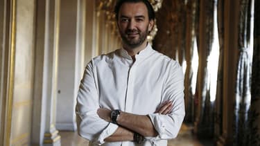 Cyril Lignac en janvier 2016, à l'Hôtel de Ville de Paris.