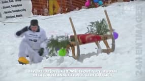 Chutes spectaculaires en série lors d'une course de luge en Allemagne