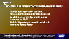 Une nouvelle plainte contre Gérard Depardieu pour agression sexuelle 