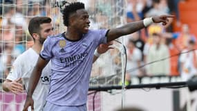 Vinicius lors de Valence-Real