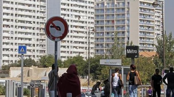 Dans un quartier du nord de Marseille, théâtre de violences ces dernières semaines. Jean-Paul Bonnetain a été nommé mercredi préfet de police de Marseille, un poste créé sur mesure dans le cadre du plan gouvernemental destiné à rétablir la sécurité dans l