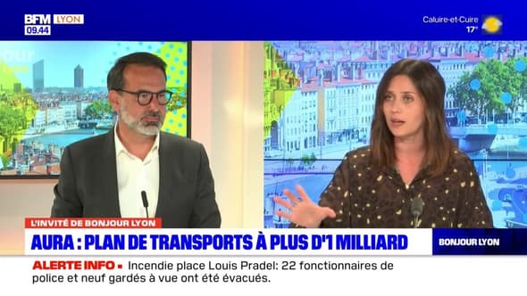 Plan de transports Aura : "On investit massivement pour la métropole", assure Frédéric Aguilera, vice président de la région délégué aux transports