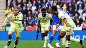 La joie des Gunners après le but d'Emile Smith-Rowe contre Leicester