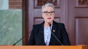 Berit Reiss-Andersen, la présidente du comité norvégien du prix Nobel de la paix, annonçant le lauréat le 9 octobre 2020