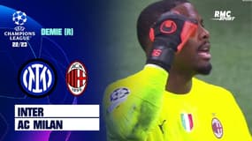 Inter - Milan AC : L'arrêt magistral de Maignan sur une tête à bout portant 