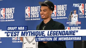 Draft NBA : "C’est mythique, légendaire", l’émotion de Wembanyama sélectionné en 1ère position par les Spurs