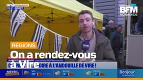 Aubert Guinamard à la foire à l'andouille de Vire