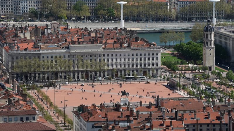 La place Bellecour, à Lyon.