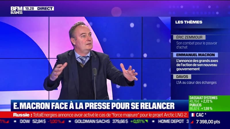 Emmanuel Macron face à la presse pour se relancer