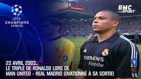 23 avril 2003... Le triplé de Ronaldo lors de Man United - Real Madrid (ovationné à sa sortie)