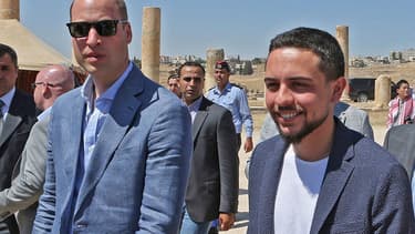 Le prince William et le prince de Jordanie Hussein Bin Abdullah.