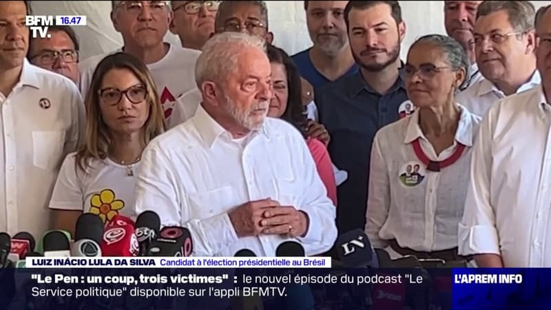 Élection présidentielle au Brésil: Lula s'offre un bain de foule après son vote à São Paulo