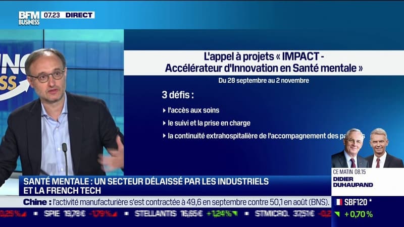 Franck Mouthon (Cofondateur et PDG de Theranexus): "Les troubles mentaux sont actuellement la première dépense de santé"
