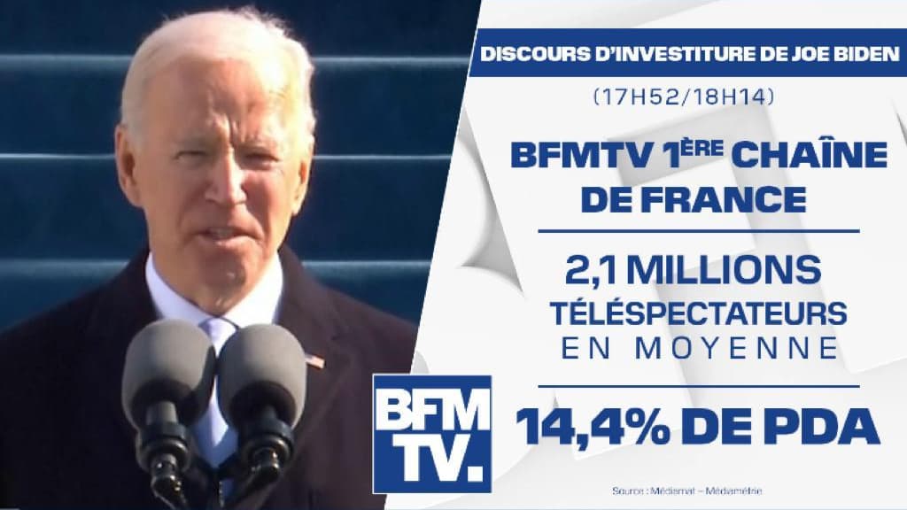 Discours d'investiture de Joe Biden BFMTV, première chaîne de France