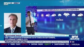 Alexandre Tavazzi (Pictet Wealth Management) : USA, l'emploi plus dynamique qu'attendu en septembre, le chômage tombe à 3,5% - 07/10