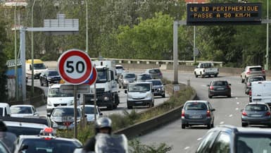 Périphérique parisien à 50 km/h