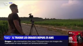 Avec ses appareils photos, Nicolas traque les orages depuis plus de 25 ans