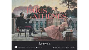 Affiche de l'exposition "Paris - Athènes" du Musée du Louvre