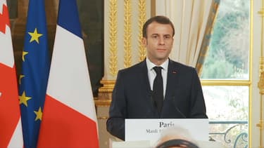Emmanuel Macron à l'Elysée