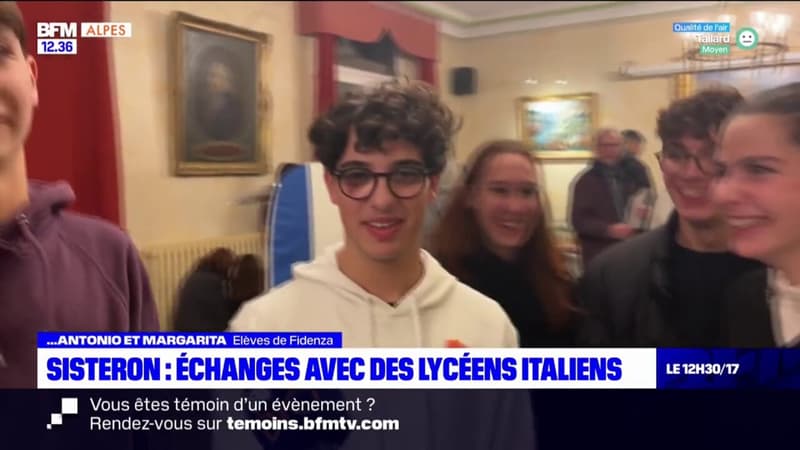 Sisteron: échanges avec des lycéens italiens
