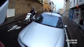 Un cycliste a filmé son agression par un automobiliste dans le 5e arrondissement de Lyon, le 5 mai 2024