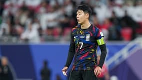 Heung-min Son lors de Corée du Sud-Jordanie (0-2, Coupe d'Asie des Nations), le 6 février 2024