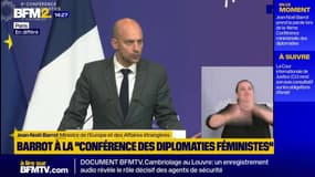 Diplomaties féministes: "Les femmes sont sous-représentées quand elles ne sont pas totalement absentes", dénonce Jean-Noël Barrot