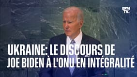 Ukraine: le discours de Joe Biden à l'ONU en intégralité