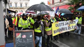 Les gilets jaunes de Marennes-Oléron le 15 décembre. 