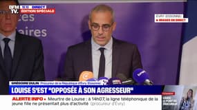 Meurtre de Louise: "L'enquête de voisinage et les témoignages se sont révélés déterminants pour l'avancée des investigations", explique le procureur d'Évry