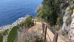 Le sentier du littoral entre Nice et Villefranche.