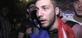 La joie des supporters après la victoire des Bleus
