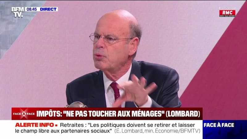 Impôt sur les hauts revenus: Éric Lombard, ministre de l'Économie, souhaite 