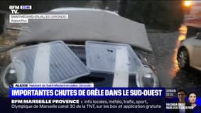 Gironde: cet habitant de Saint-Médard-en-Jalles raconte avoir vu des grêlons "de la taille de balles de ping-pong"