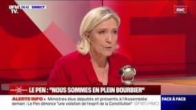 Texte sur la fin de vie: "Ça n'est pas une urgence absolue", affirme Marine Le Pen