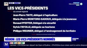 Région : les vice-présidents nommés