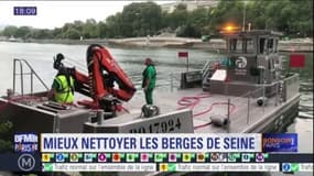 Un nouveau bateau pour mieux nettoyer les berges de Seine à Paris