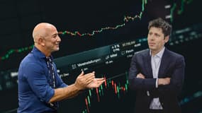 Le patron d'Amazon Jeff Bezos et le créateur de ChatGPT Sam Altman.