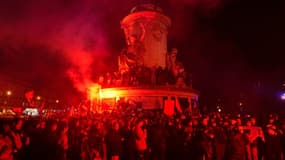 Manifestation le 7 janvier 2025 place de la République à Paris pour célébrer le décès de Jean-Marie Le Pen