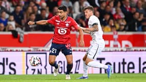 Benjamin André et Pierrick Capelle lors de Lille-Angers, le 24 août 2024.