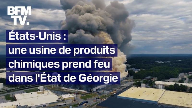 Un incendie ravage une usine de produits chimiques dans l'État de Géorgie, aux États-Unis