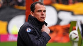 Regis Le Bris avec Lorient le 31 mars 2024