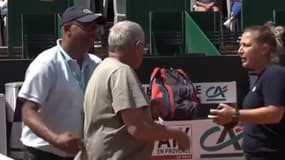 Un homme a interrompu la demi-finale de l'Open d'Aix-en-Provence, le 6 mai 2023.